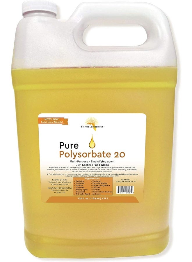 Florida Laboratories, Inc 1 Gallon Polysorbate 20 FOOD GRADE KOSHER